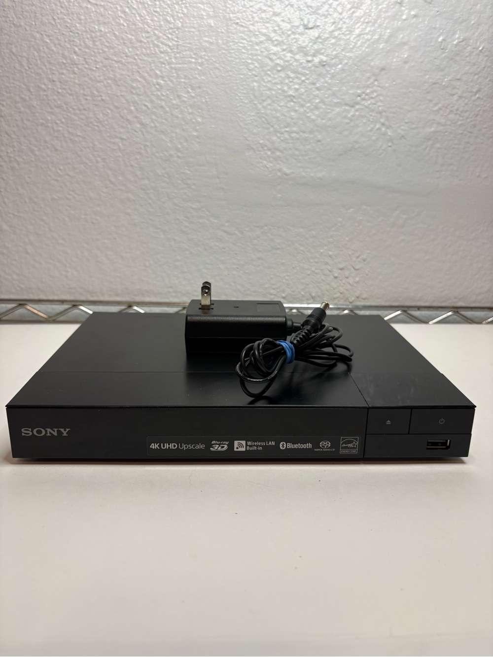 Sony 4K UHD Blu-ray Player in Black with Power Adapter